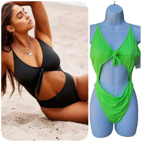 DIPPIN Daisys Cut Out One Piece Swimsuit - Picture 1 of 9